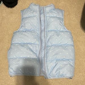 NEW girls Gymboree baby blue stars vest